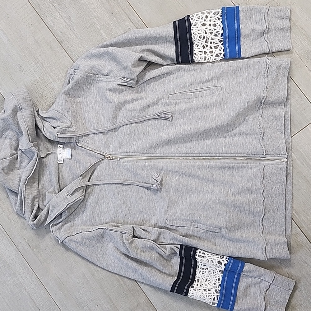 VENUS Gray Textured Fabric